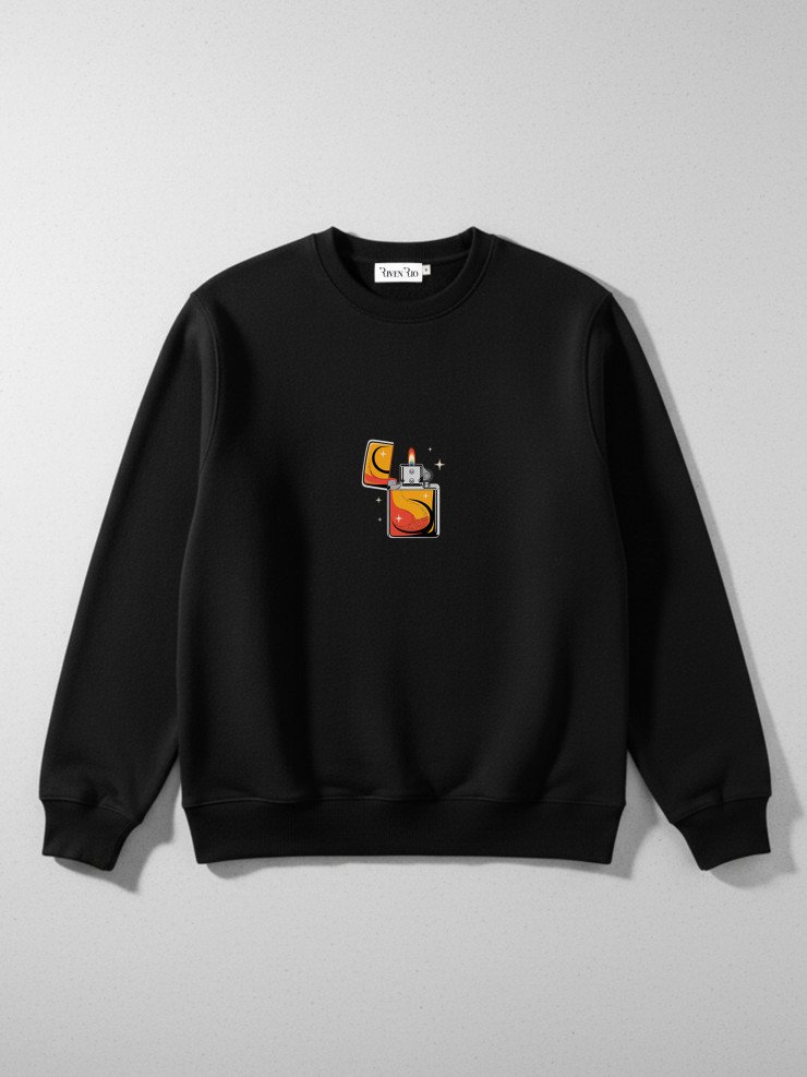 Black “Gaslight” Graphic Sweatshirt